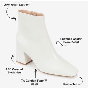 JOURNEE Haylinn Vegan Leather Booties